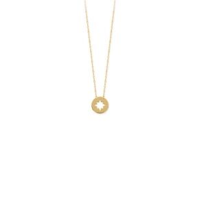 14K Gold Star Pendant Necklace